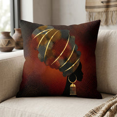 Tribal Lady Print  Cushion Covers Pack Of 6