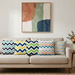 Chevron Zigzag Cushion Cover pack 5