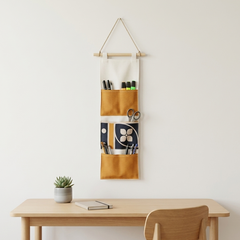 Simple Canvas Hanging  Wall Organizer