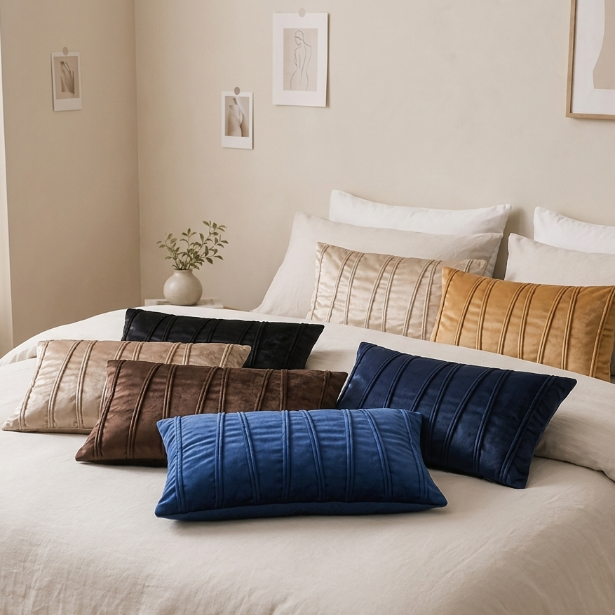 Curated Comfort  Cushion Cover With Filling