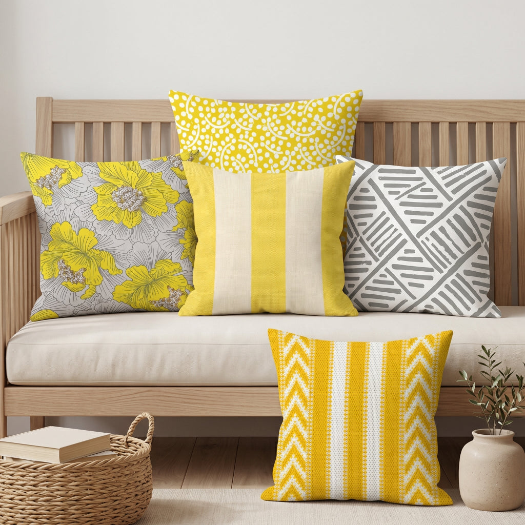 Sunlit Living Series Cushion Covers Pack of 5