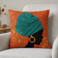 Tribal Lady Print  Cushion Covers Pack Of 6