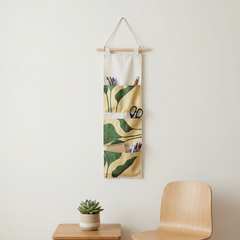 Leafy Print  Hanging  Wall Organizer