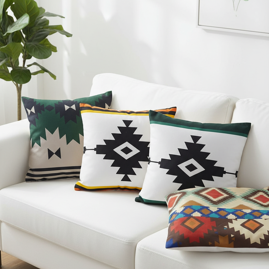 Southwestern Geometric Cushion Covers Pack of 4
