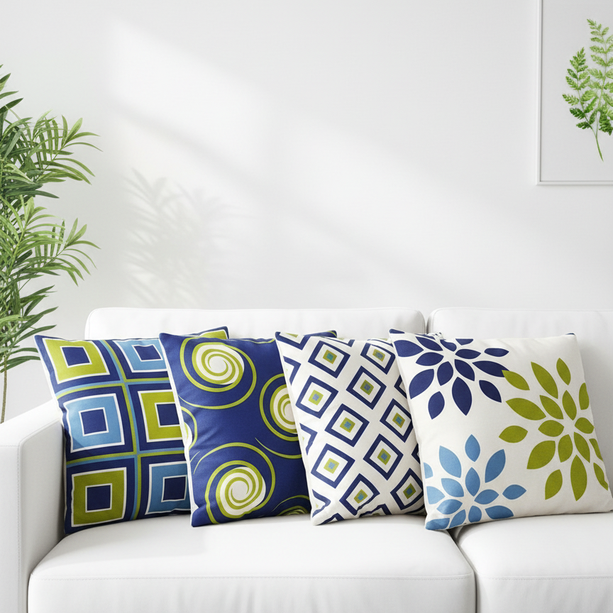 Ocean Garden Cushion Covers Pack of 4