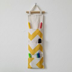 Yellow Zigzag Wall Organizer