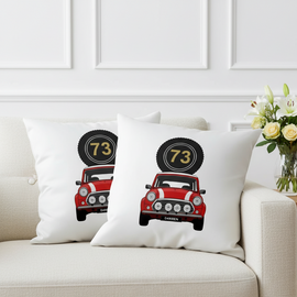 Personalised Car Number Plate Cushion Cover Pack of 2