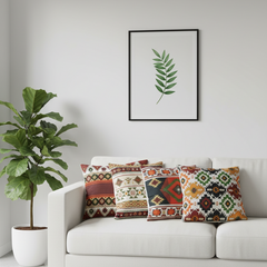 HOSTECCO Aztec Tribal Cushion Covers Pack of 4