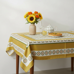 Golden Lace Table Cover