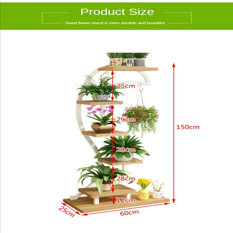 Heart Curved Plant Shelve Rack Decor - waseeh.com