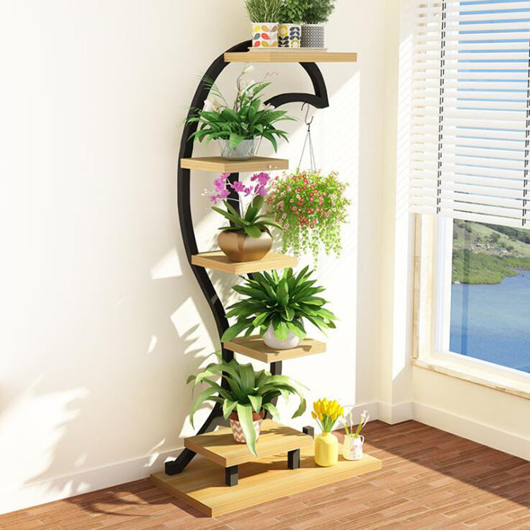 curved indoor plant stand Heart Curved Plant Shelve Rack Decor – Cotton Leftover