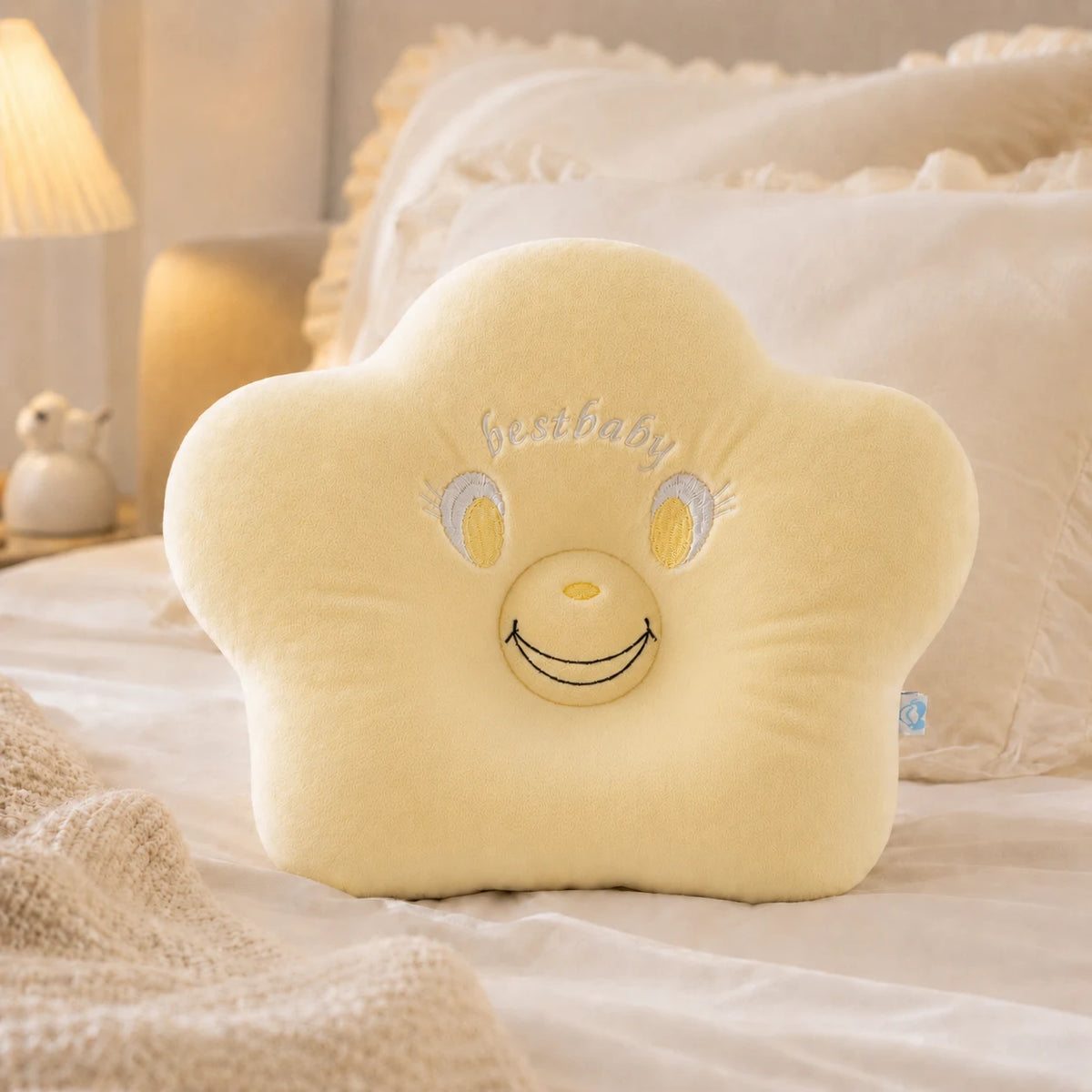 Premium Velvet Baby Cloud Head Shaping Pillow