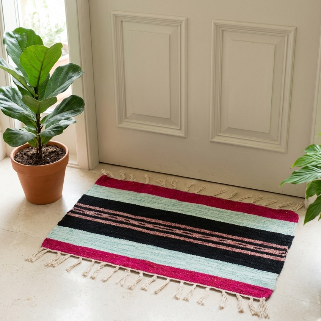 Kilim FootMats 2.5Ft x 1.5Ft - Multicolor 05
