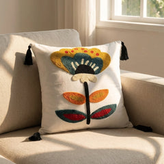 Rustic Bloom Hand Sequin Cushion Cover pack of 2