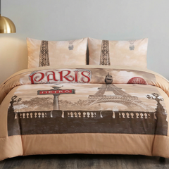 Eiffel Tower Double Bed Duvet Cover Set of 4