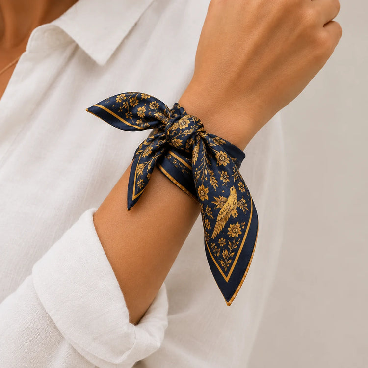  Orvella Bandana Set teid around a wrist in aclose shot 