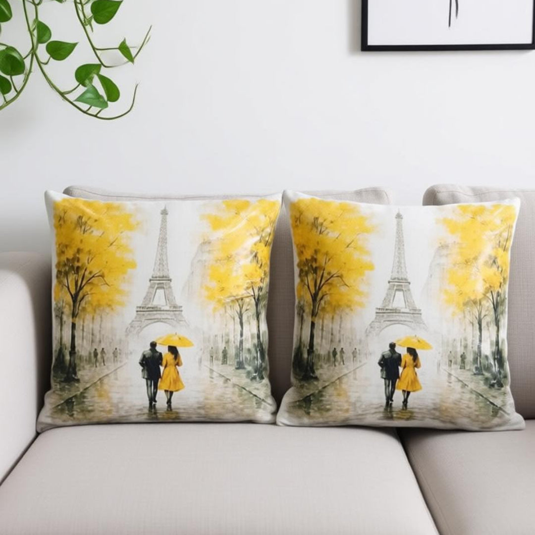 Parisian Sunset Dream Cushions Cover Pack of 2