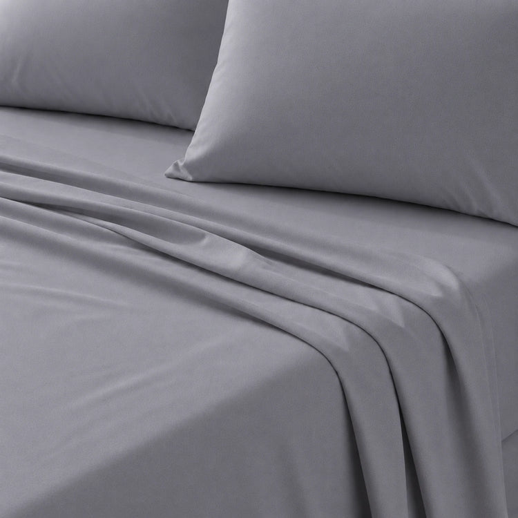  Light Grey bedsheet and pillows 