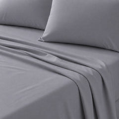  Light Grey bedsheet and pillows 