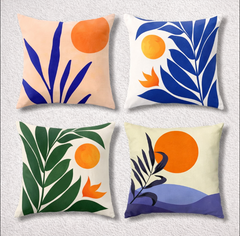Cool Botanical Cushion Cover Pack of 4