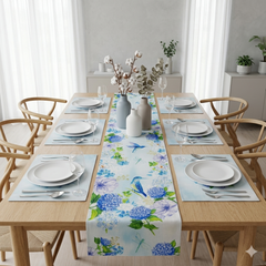 Sparrow Charm Table runner with Mats