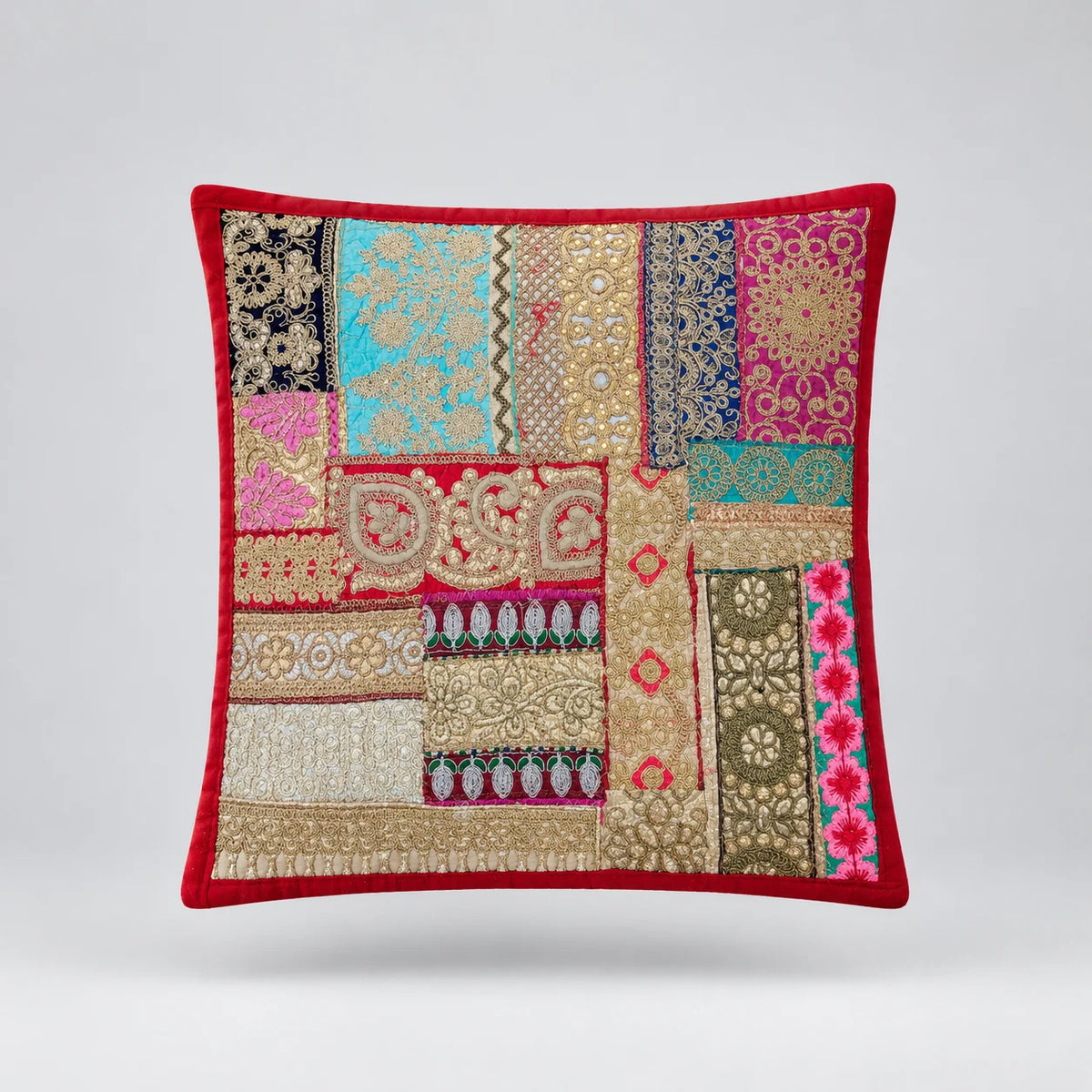 Sunehri Bloom Cushion Cover