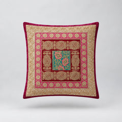 Sunehri Bloom Cushion Cover