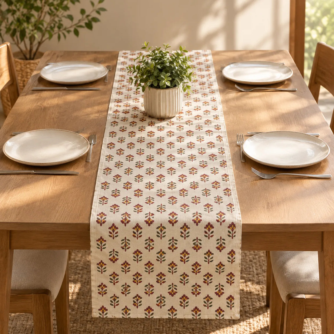 Sunlit Floral Table Runners Collection