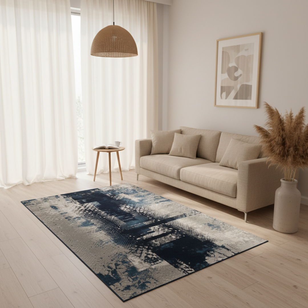 Ottoman Sky Vintage Turkish Rug