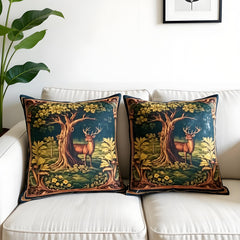 The Gilded Forest Stag Cushions Cover Pack of 2