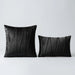 Velvet Prism Stripe Cushion Cover placed on light grey surface

