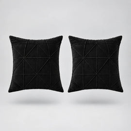 Velvet Weave Cushion Cover Pack Of 2 placed on a light grey surface