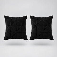 Velvet Weave Cushion Cover Pack Of 2 placed on a light grey surface
