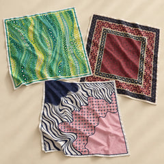 Veylora Bandana Placed on a Light Beige Surface 