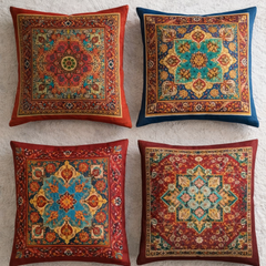 Vibrant Oriental Cushion Cover Pack of 4