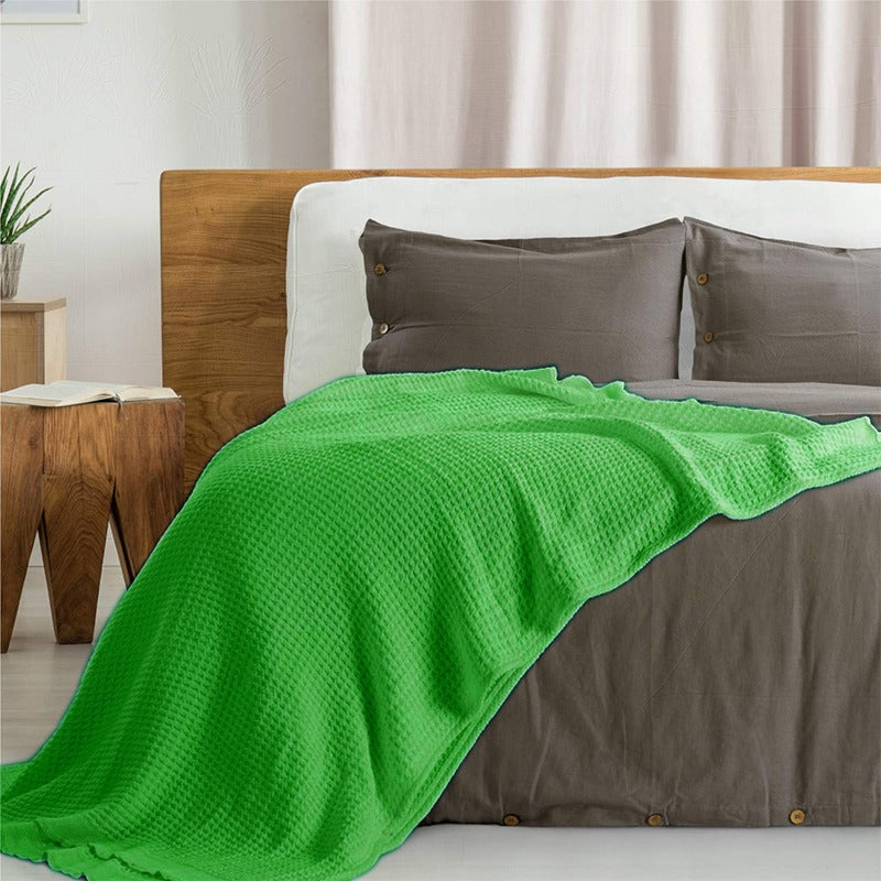 Cotton Waffle Thermal Blanket