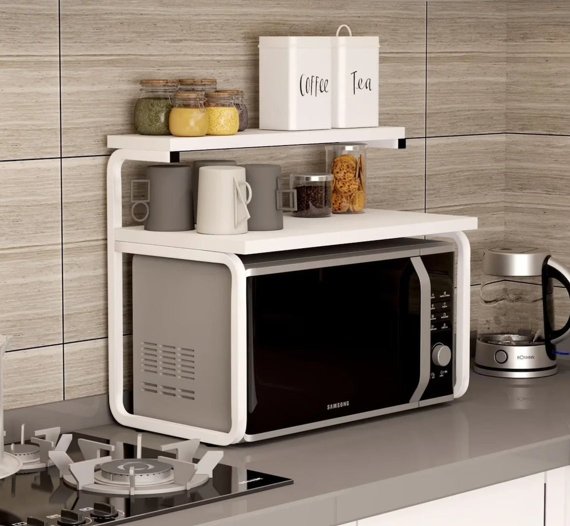 Koru Rack Koru Kitchen Tea Coffee Stand Microwave Counter Top Rack – Cotton Leftover