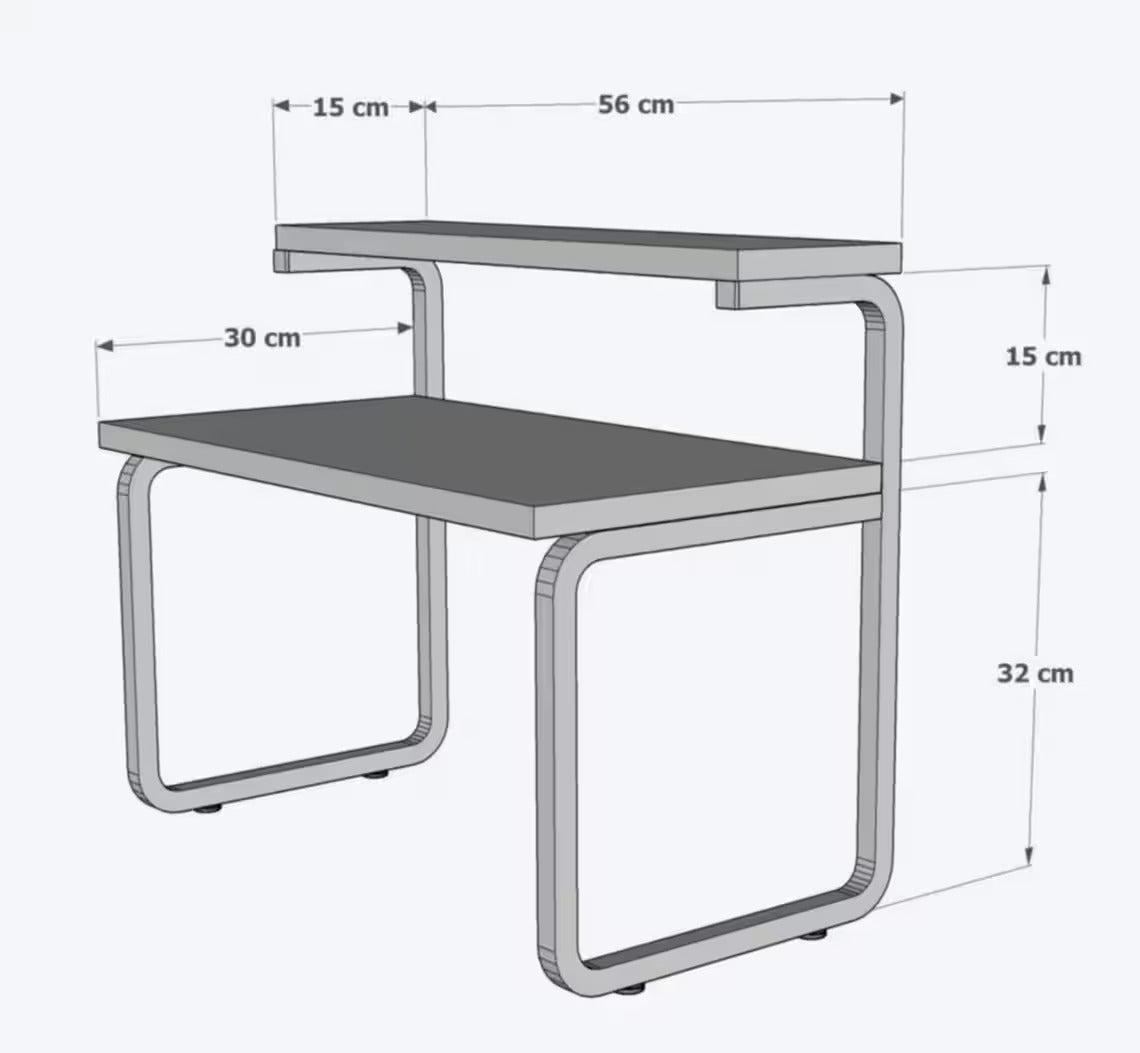Koru Rack Koru Kitchen Tea Coffee Stand Microwave Counter Top Rack – Cotton Leftover