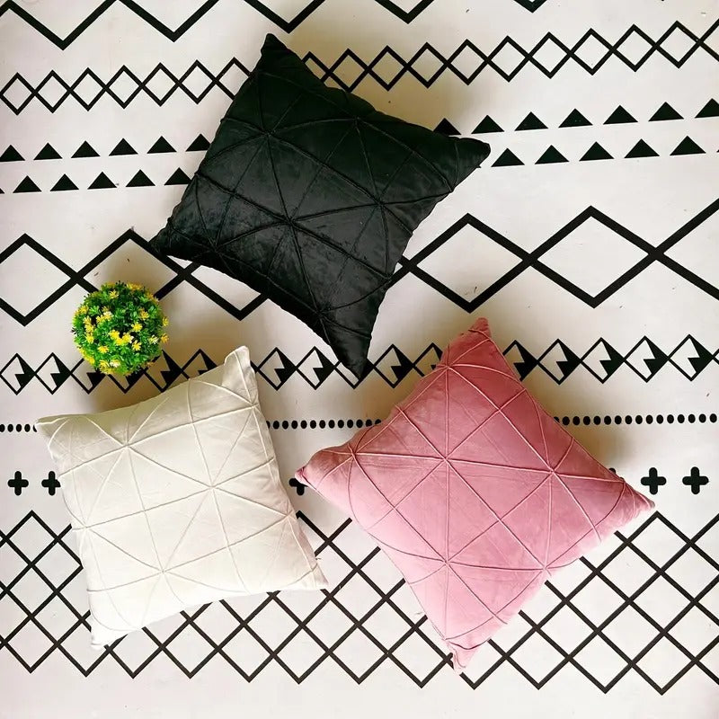 Velvet Weave Cushion Cover Pack Of 2