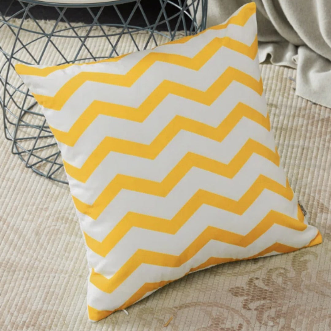 Geometric Canvas Indoor Pack of 6 (Yellow)