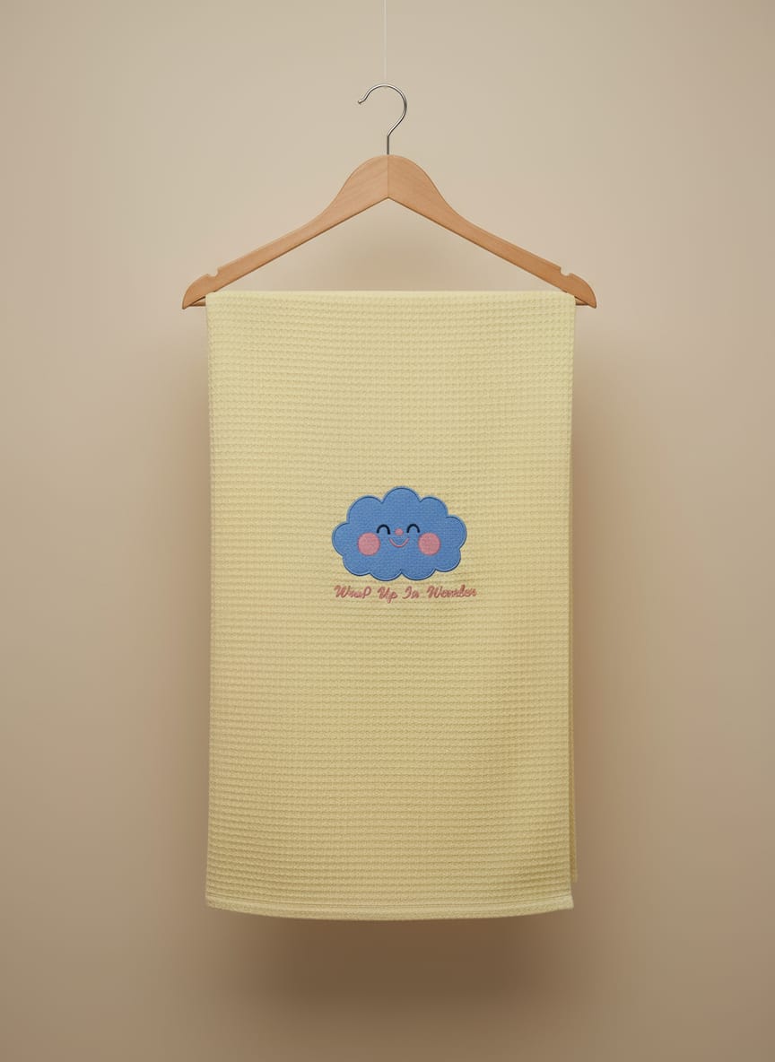 Luxe Baby Waffle Blanket Yellow