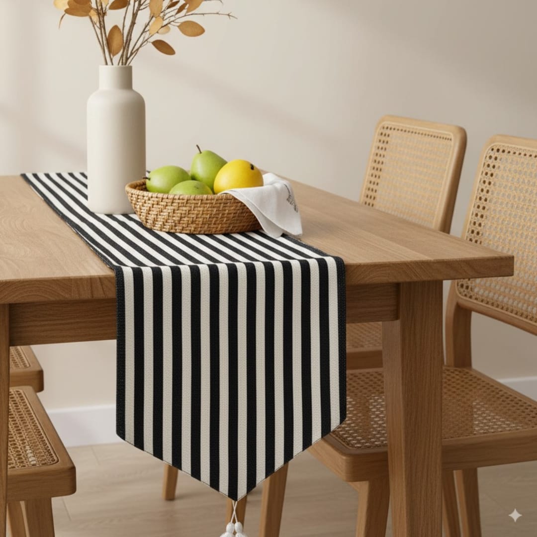 Modern Linen Cloth Table Runner Printed