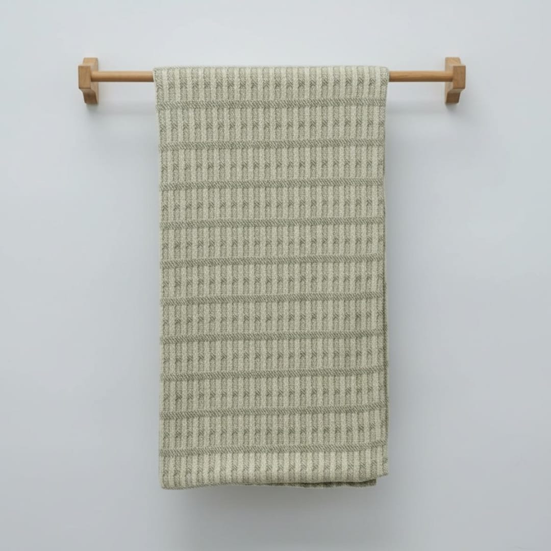 Organic Cotton Waffle Baby Blanket Yarn Dyed