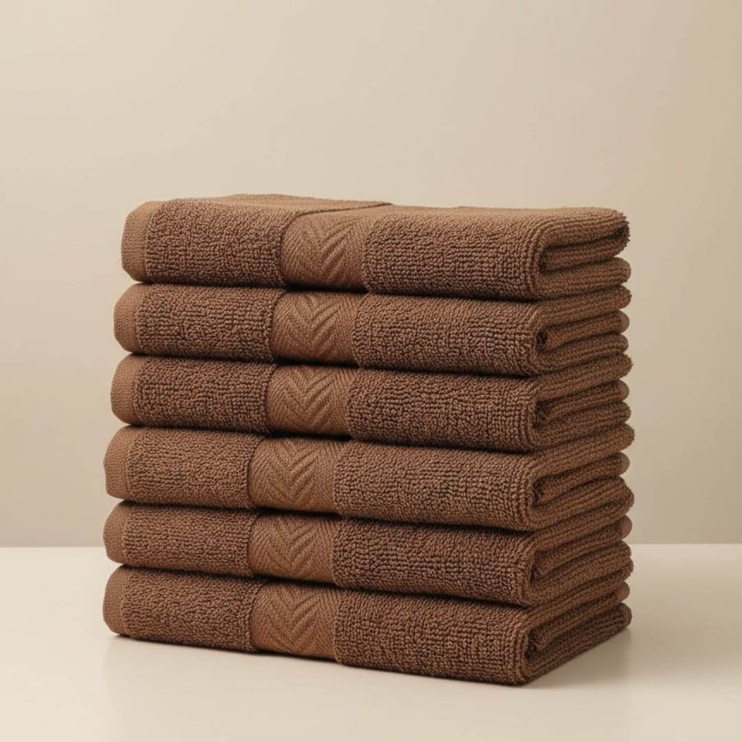 Ultra Dry Pure Cotton Hand Towel Brown