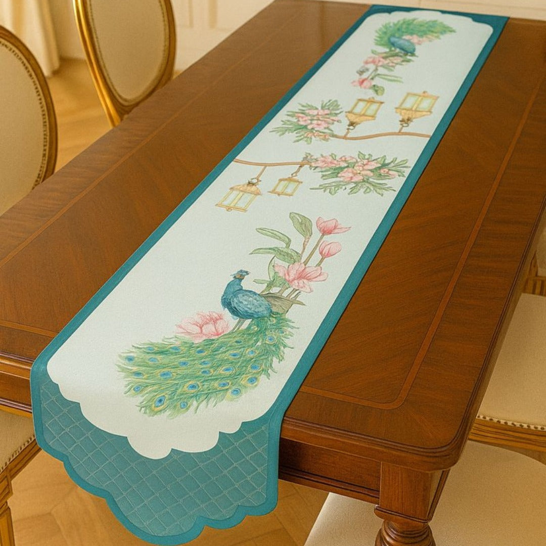 Regal Peacock Table runner