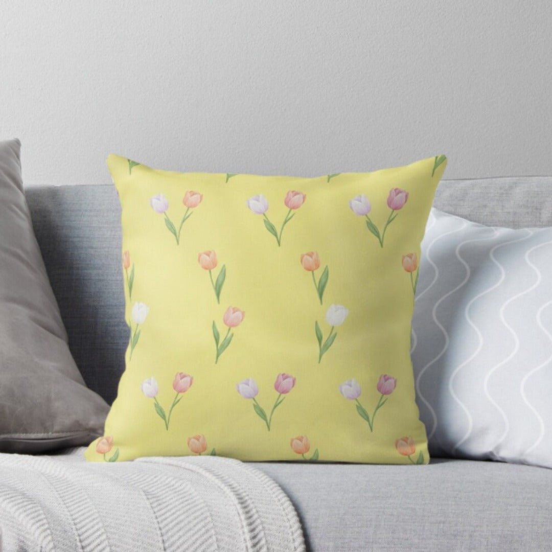 Spring Tulip Bliss Charm Cushions Cover Pack of 2