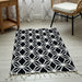 Mosaic Rugs - Denim & Black (2.5ft x 4Ft)