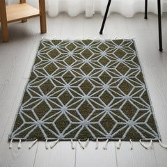 Mosaic Rugs - Dusty Green (2.5ft x 4Ft)