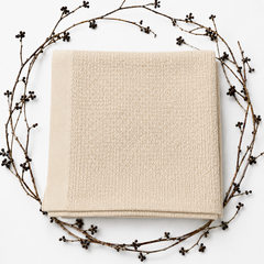 Waffle Nest Baby Blanket Beige