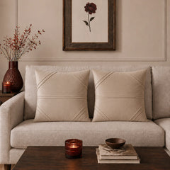 Artisan Lines Velvet Cushion Cover pack of 2